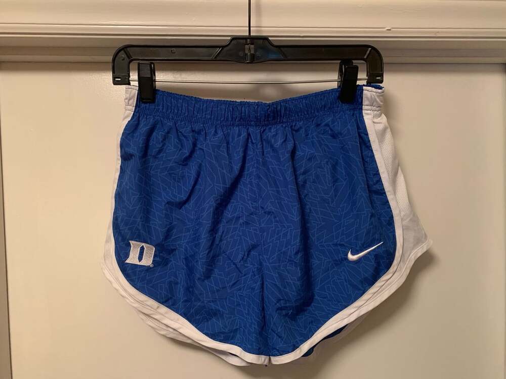 Nike Duke Blue Devils Tempo Shorts Size M Blue White Running